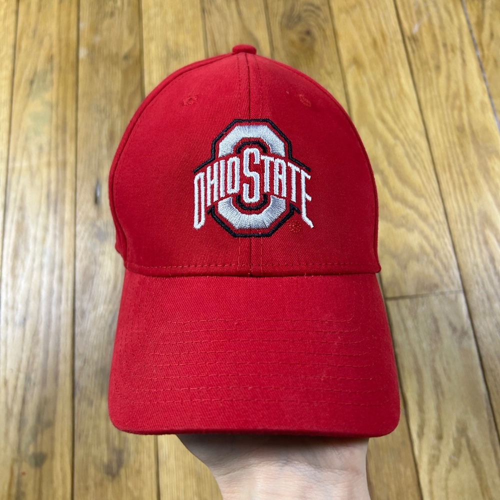 Ohio State Buckeyes Red Cotton Baseball Cap One Size Fits‎ All Fan Favorite NCAA